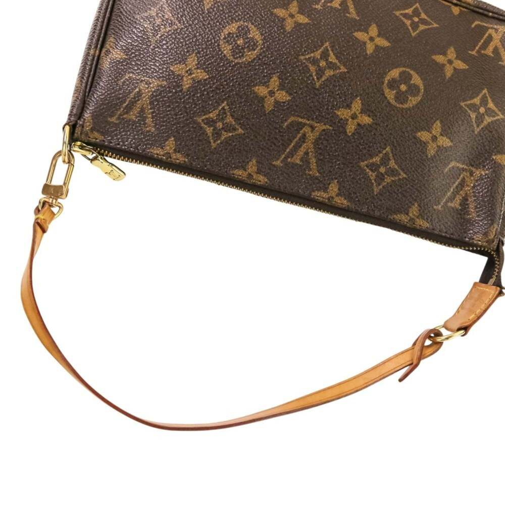 LOUIS VUITTON Authentic Brown Monogram Pochette Pouch - Picture 7 of 15